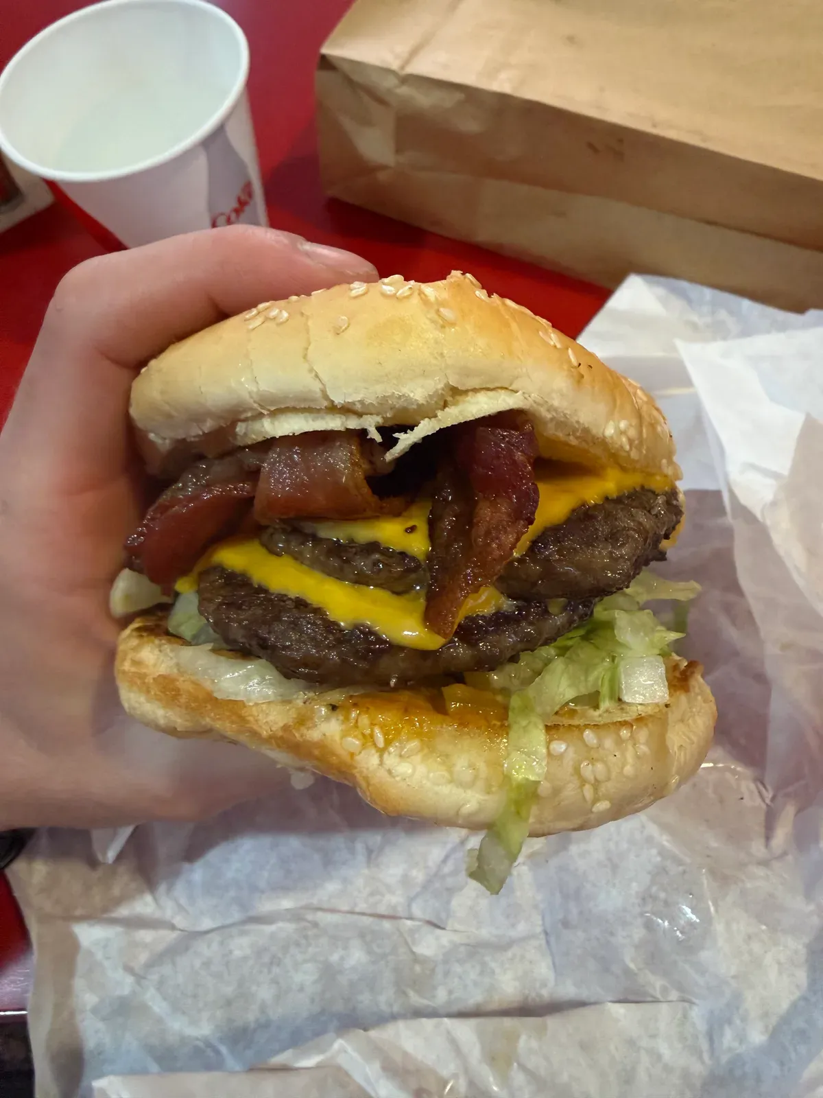 Oh... I also finally got my burger