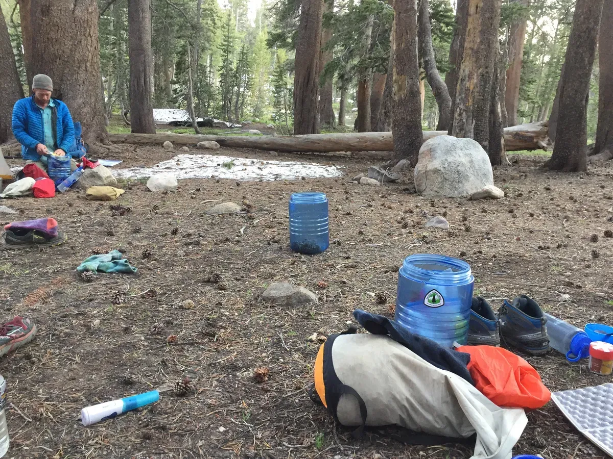 We didn’t catch any fish, but we were much closer to the pass, so I had no complaints. Camping at 10,000+ feet is fun!