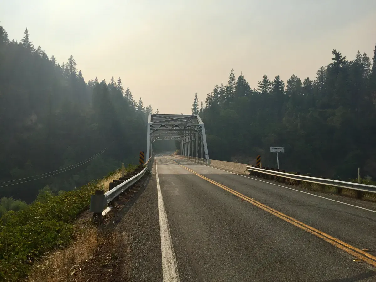 Neat little bridge, not so neat little shoulder